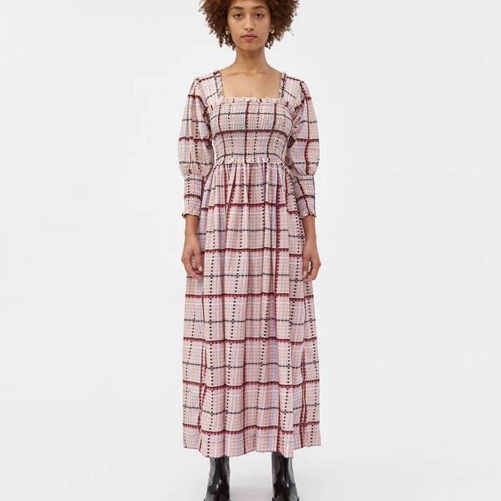 GANNI Moonlight Mauve dress